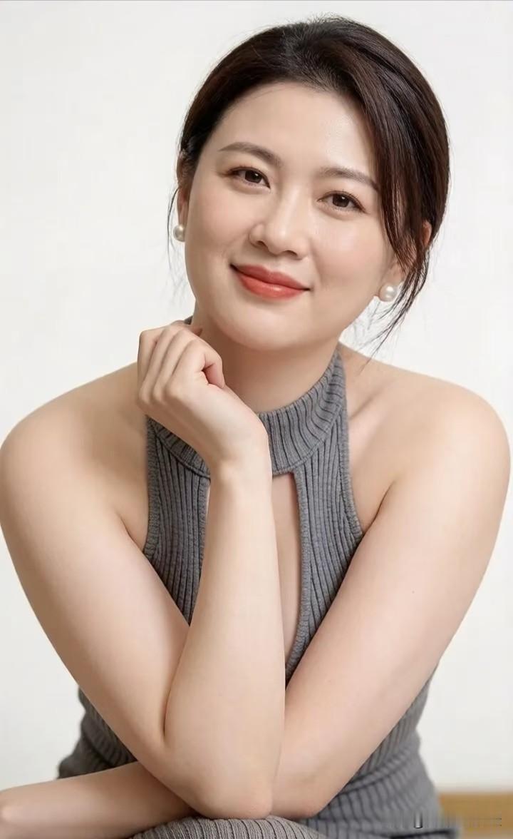 蝶恋花·玉容笑
 
素靥含春凝晓照。
珠缀清圆，鬓畔风微袅。
露颈针织裁巧妙，柔