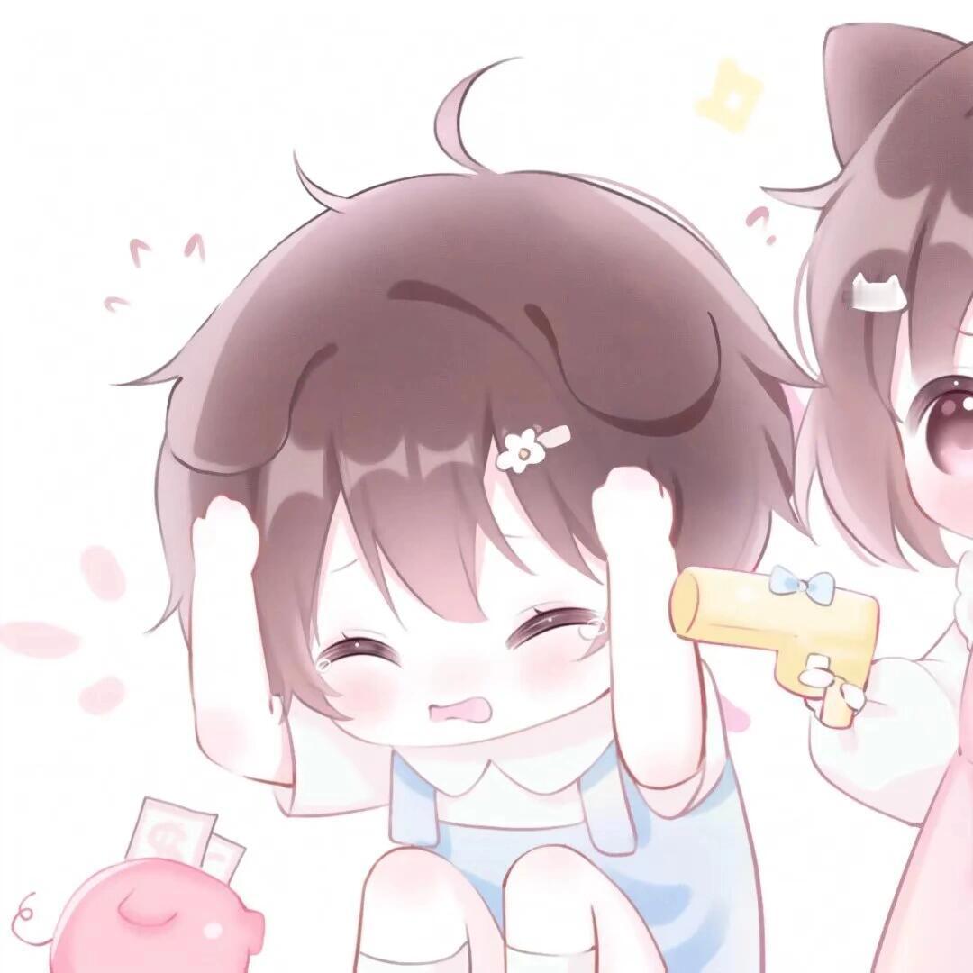 摸个头像||#抱宠情头[话题]##二次元情侣头像[话题]# ​​​