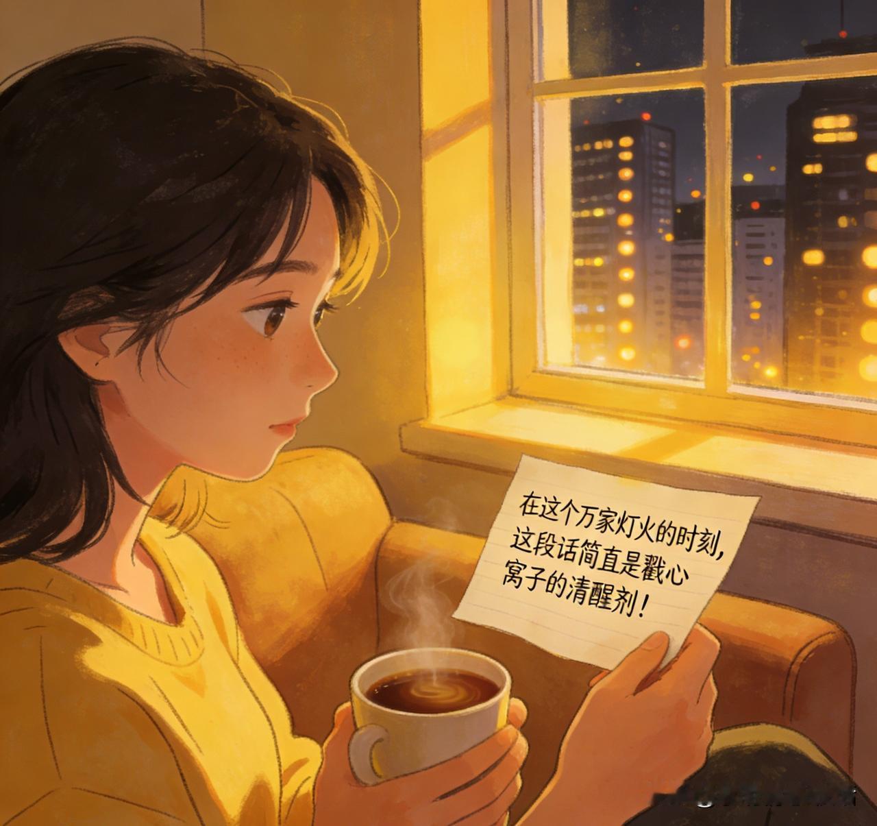 惊爆！万家灯火时，这段话如戳心窝的清醒剂！

       拒绝假大空圆满，万事