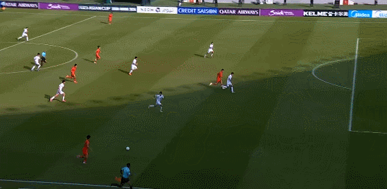 U23国足vs乌兹别克斯坦U23 国足U23今天到目前为止最好的一次进攻威胁了，