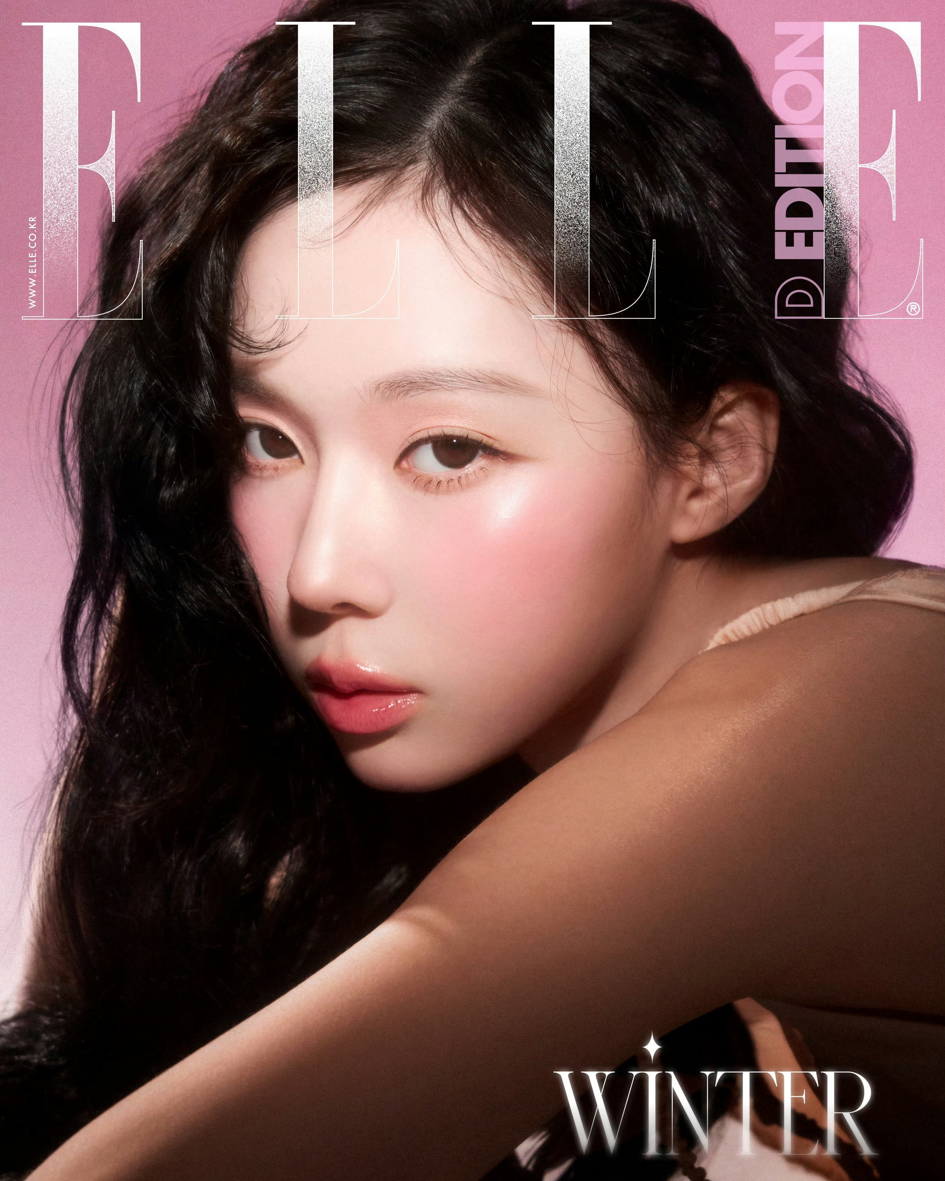WINTER 金玟庭  ELLE Korea D Edition电子刊封面人物，