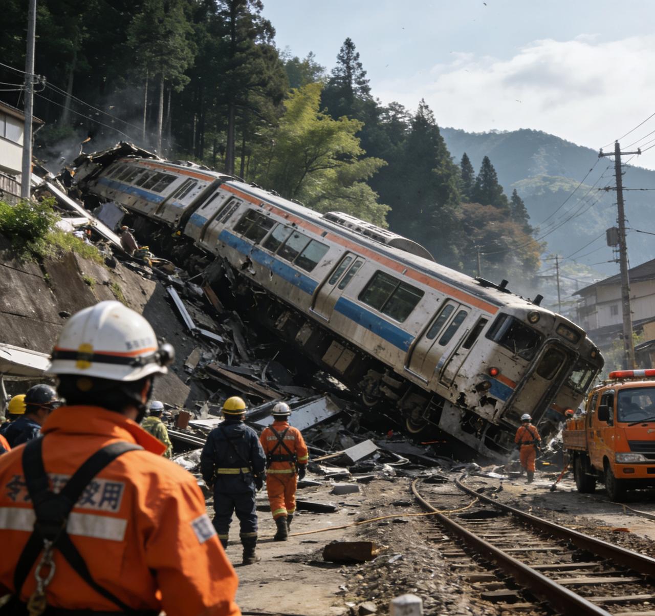 日本秋田县列车突发脱轨翻覆 司机受伤获救无乘客伤亡
 
当地时间12月12日清晨