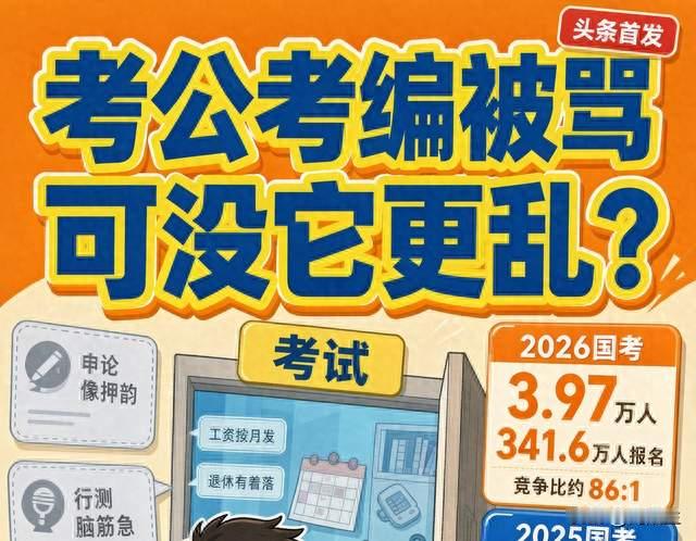 考公考编被骂，不考试拿啥挑人？