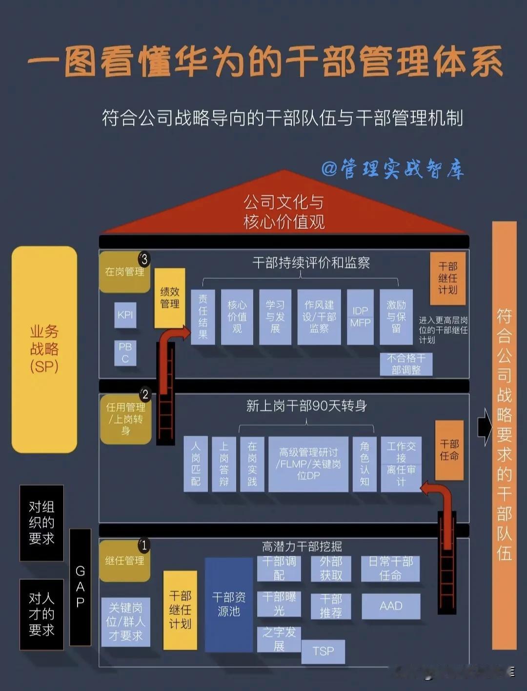 一图看懂华为的干部管理体系