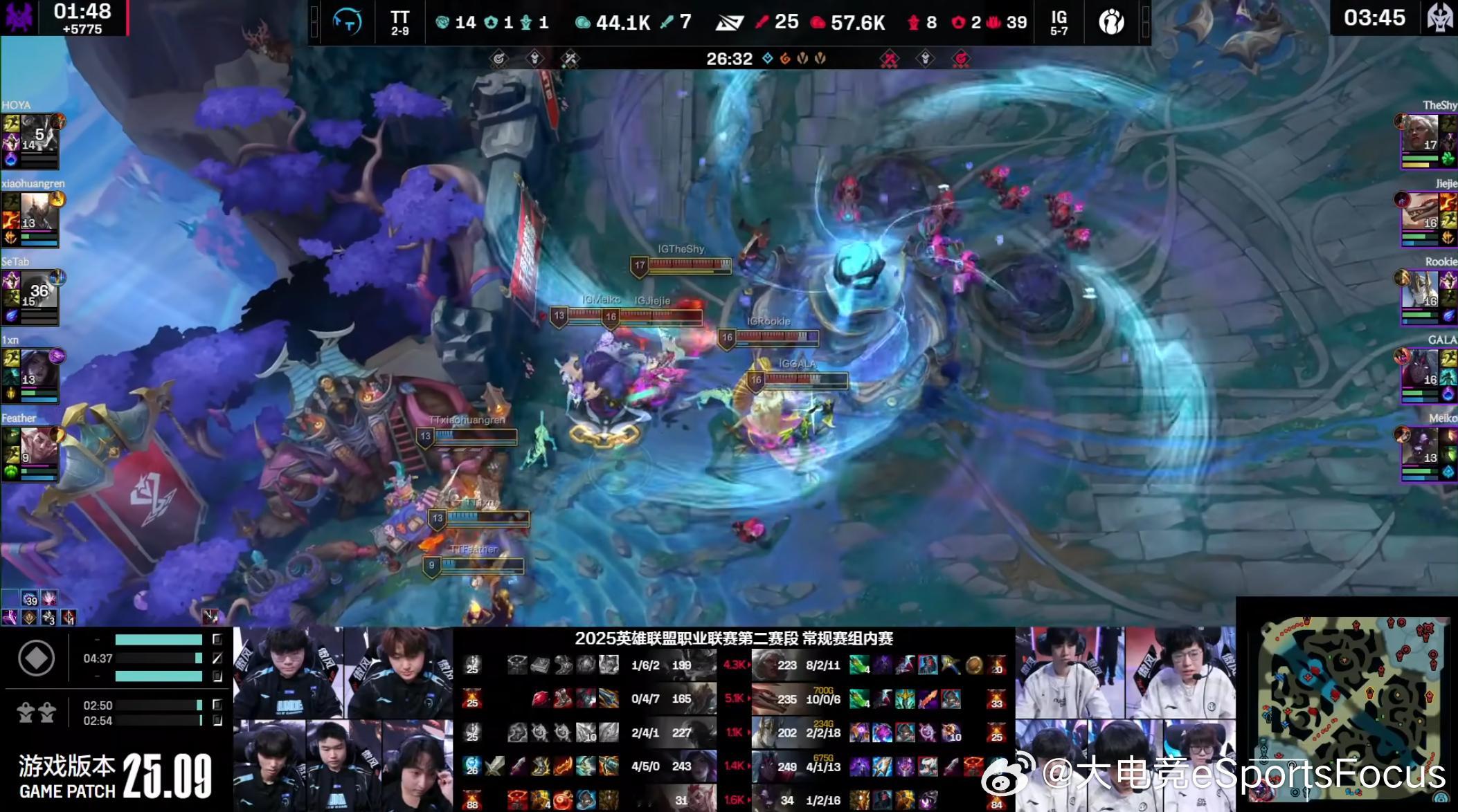 【2025LPL第二赛段 IG 1-0 TT】恭喜IG先下一城IG对战TT202