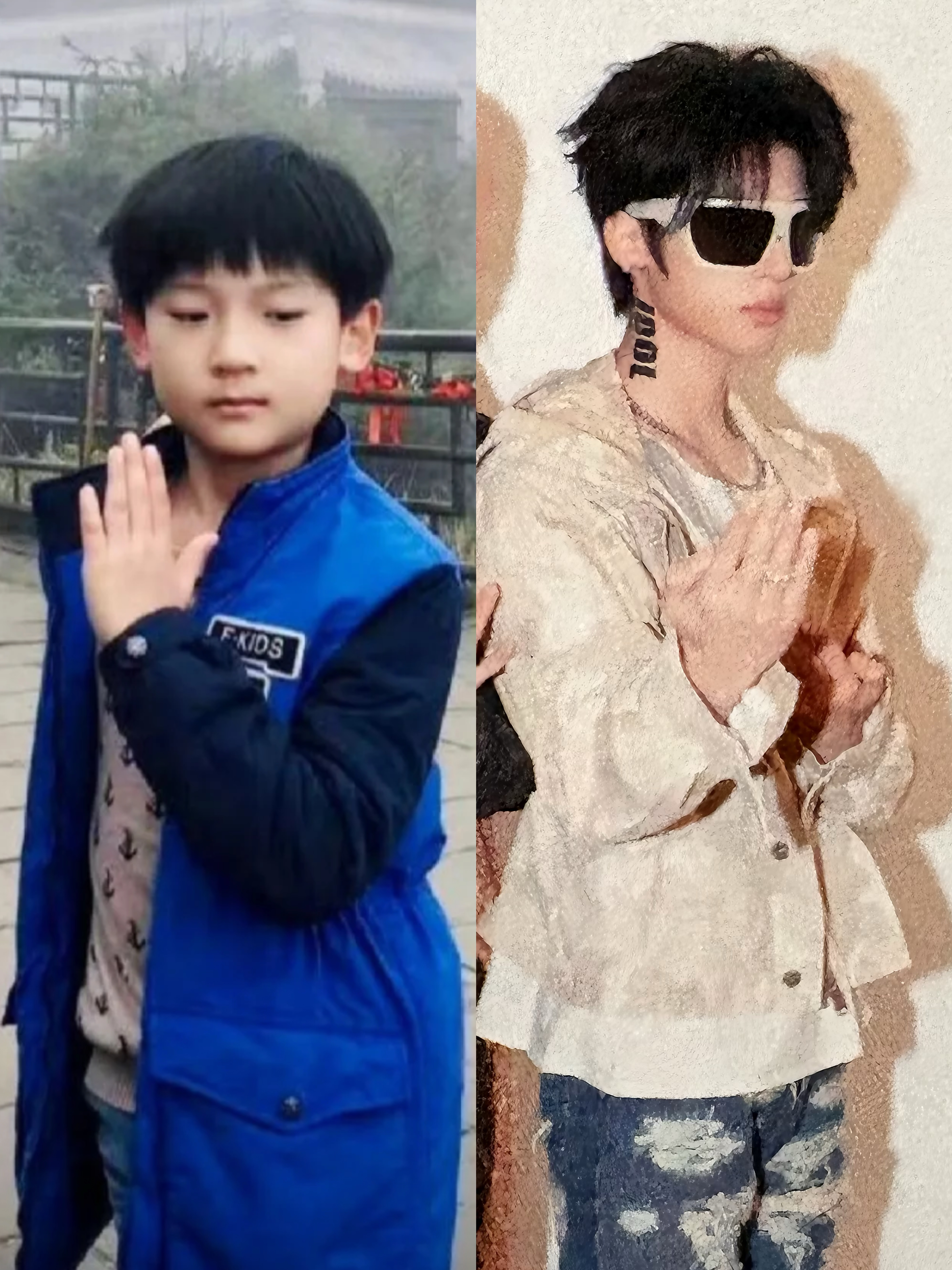 感觉左边更厉害一点为张峻豪守护星愿
