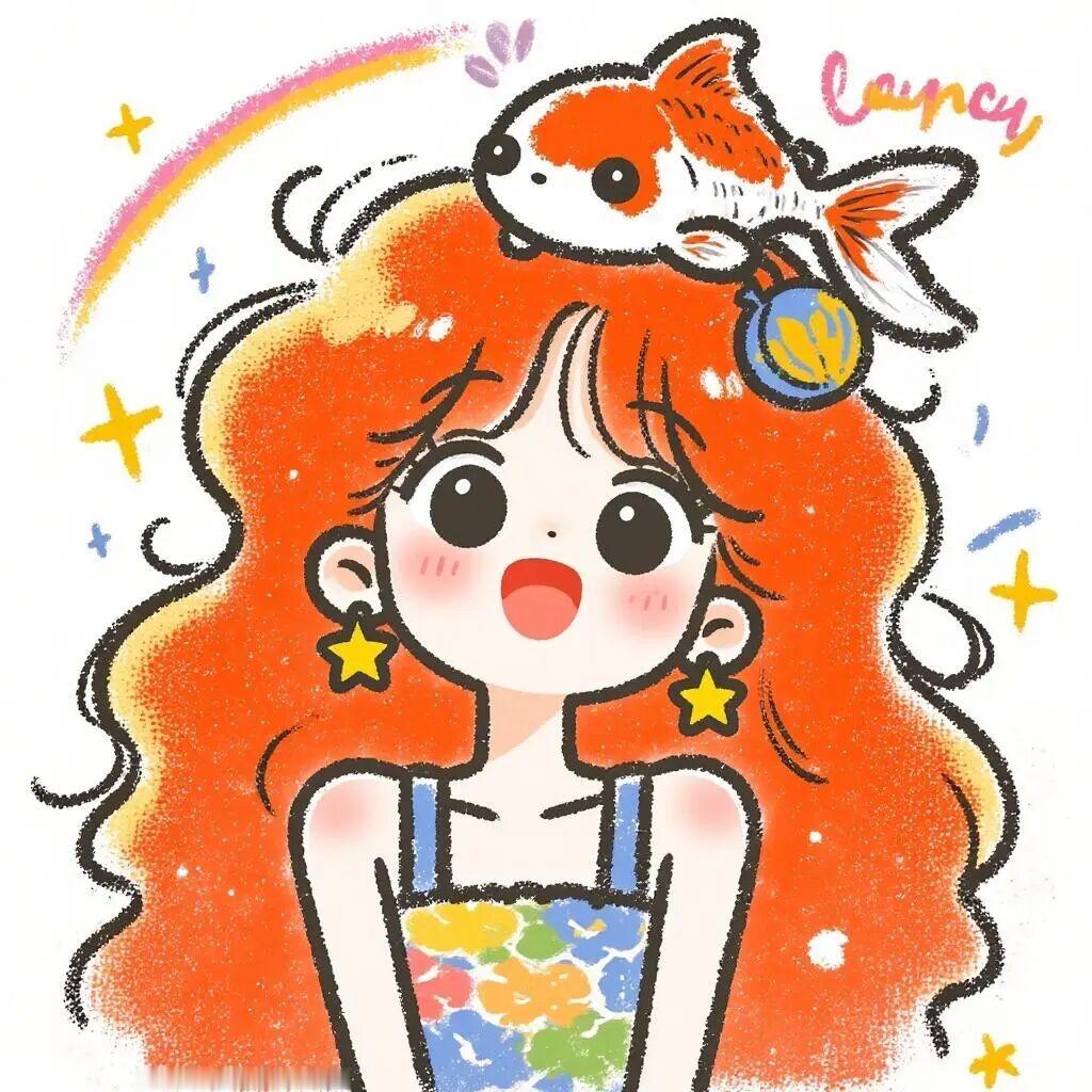今天是锦鲤女孩｜头像