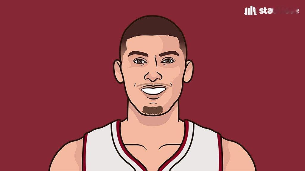 希罗成为 NBA 历史上第 15 位在单节命中 7 个三分球且命中率超过 87%