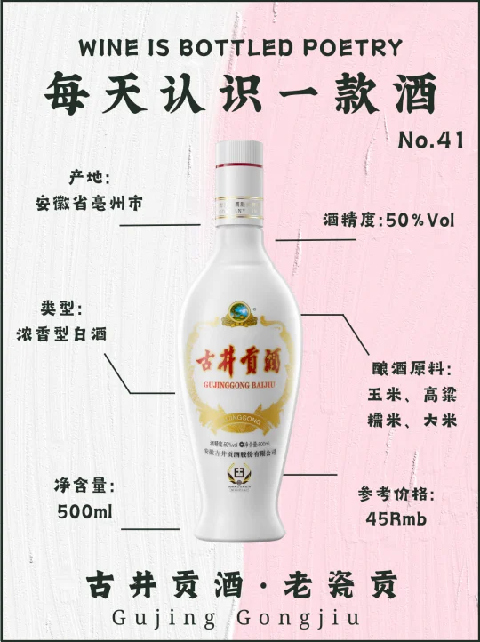 No.41每天认识一款酒｜古井贡酒·老瓷贡
