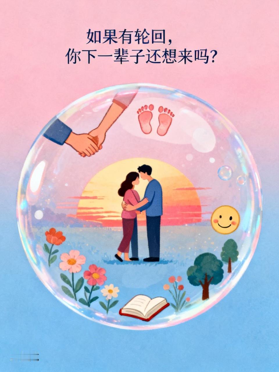 如果有轮回，下一辈子还想来吗？这真是个让人纠结的问题。
生活里有太多美好值得眷恋
