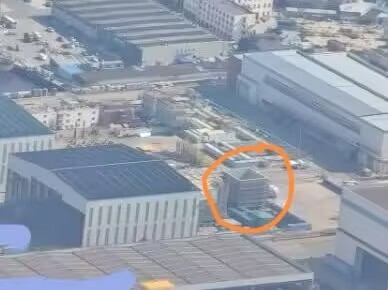 北方某地航拍图 [并不简单]有屏蔽箱的图，坞内更详细的图还是得看高清卫星图 [思