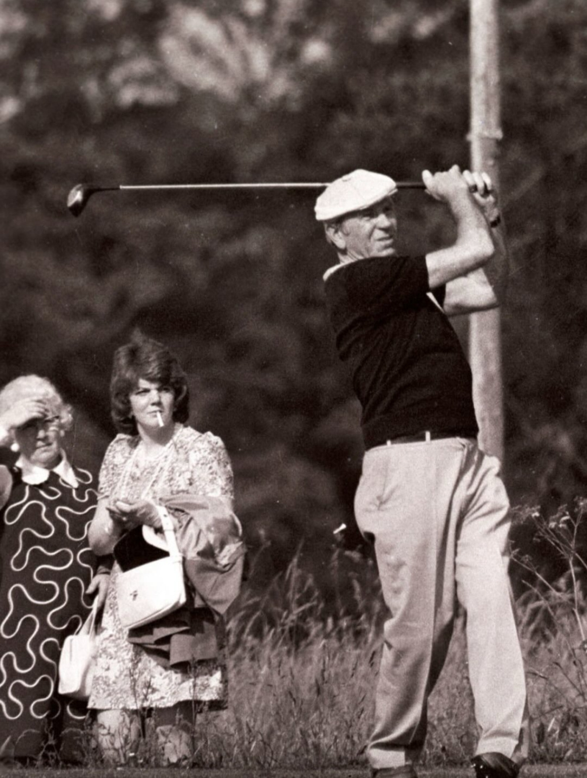 高尔夫球场上的巴斯比爵士，大约是1966年truered