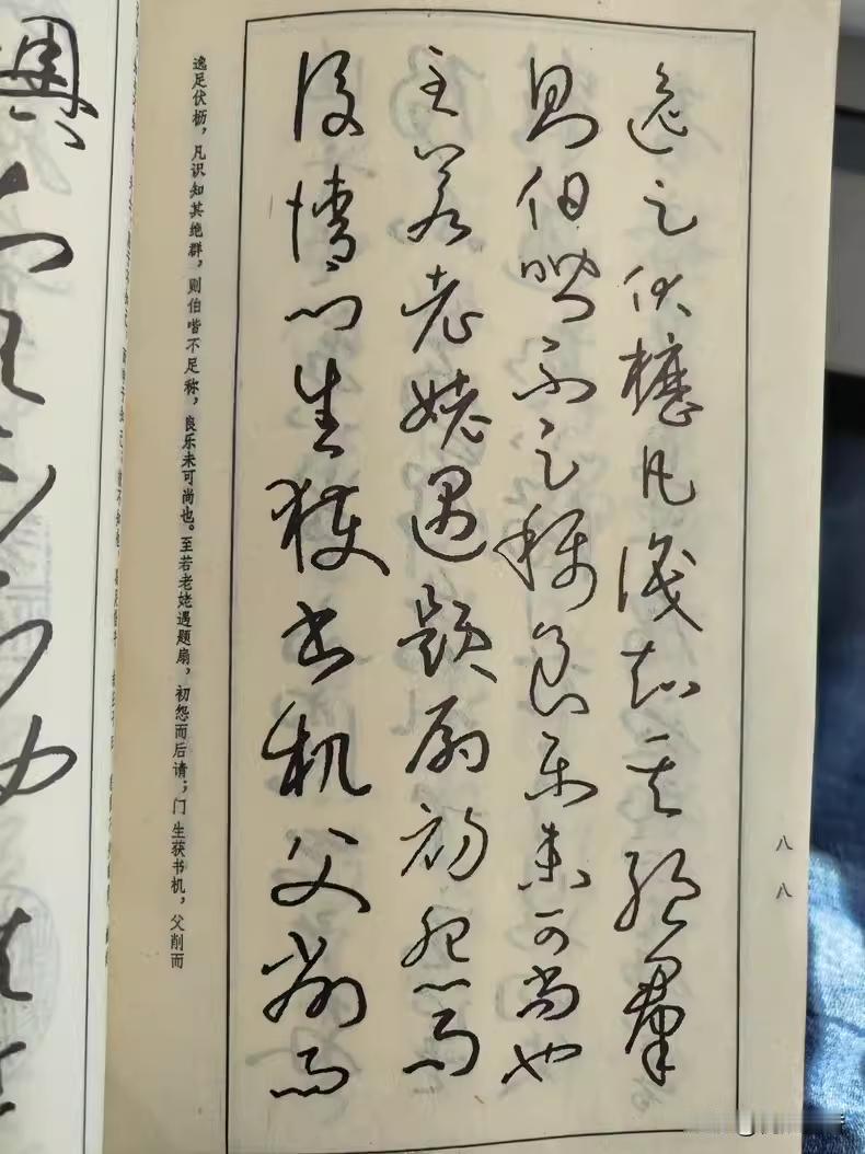 上世幻80年代钢笔字帖，内容为孙过庭《书谱》，书法家陈宝全钢笔草书。他在中学时代