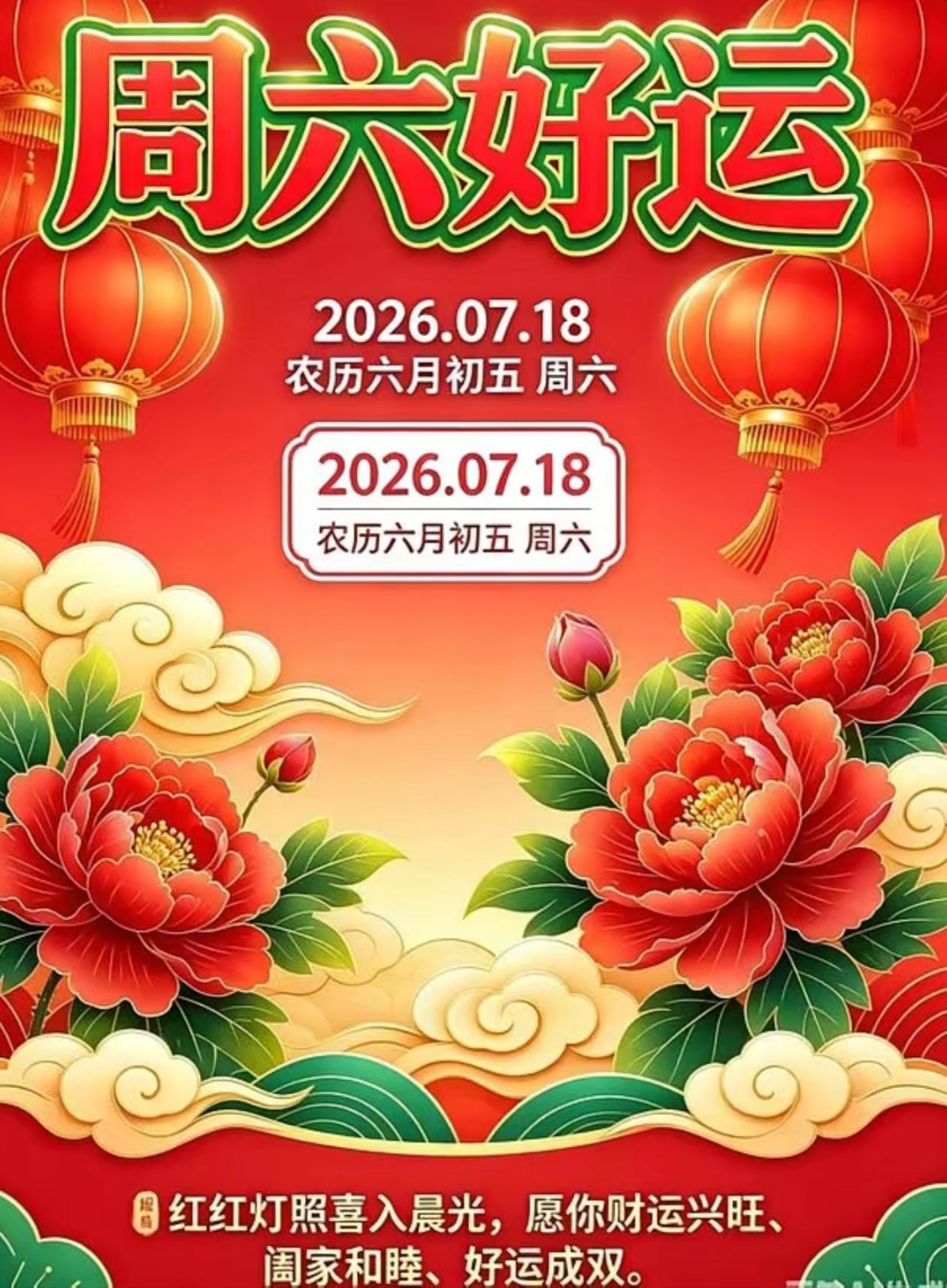 🌺2026./7月18日，荷风退清凉，喜乐伴朝夕，万事尽安然🌺
 
🌴☀️