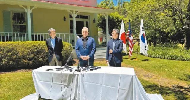 【美日韩三国再度在台湾等问题上对华说三道四】综合外媒报道，当地时间点5月31日，