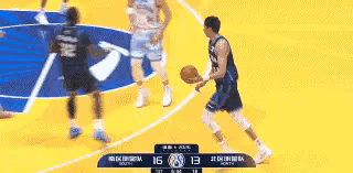 北京北汽巨星周琦和山东高速外援克里斯的配合真是太精妙绝伦了！在今天进行的CBA全