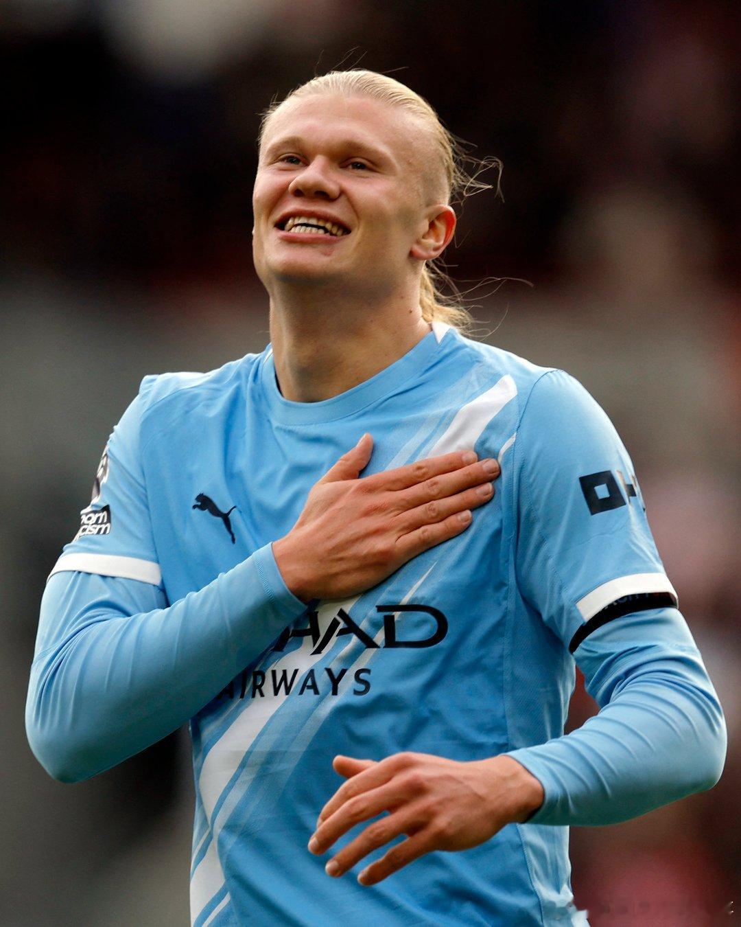 OPTA：英超历史上只有两位球员在英超前7轮的进球数超过本赛季的哈兰德（9球）分