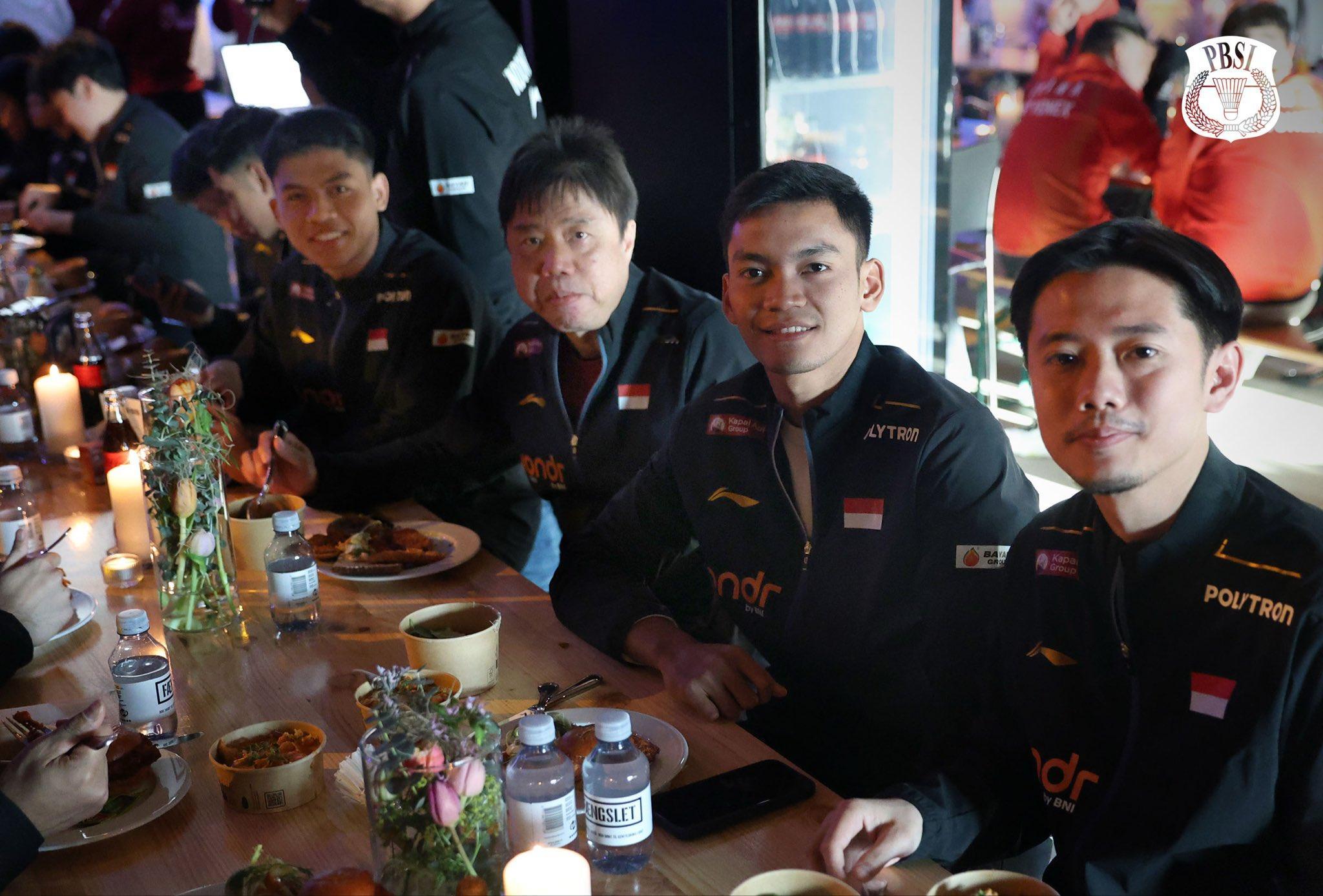 印尼队参加汤尤杯欢迎晚宴📷本次活动在霍森斯的FÆNGSLET礼堂举行。这里曾是