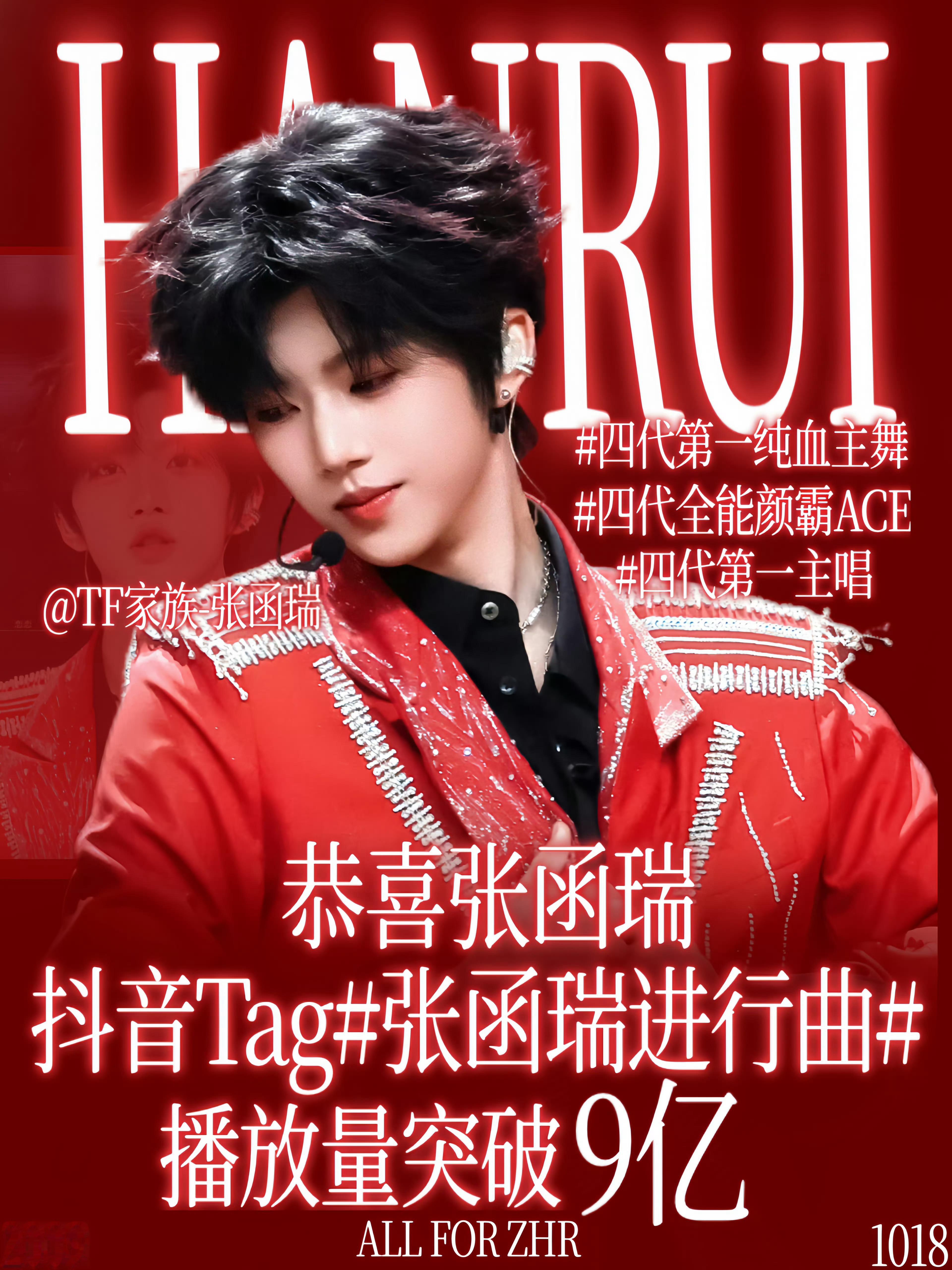 【张函瑞】🫘抖子张函瑞进行曲tg播放量破4亿，火出圈了🔥🔥