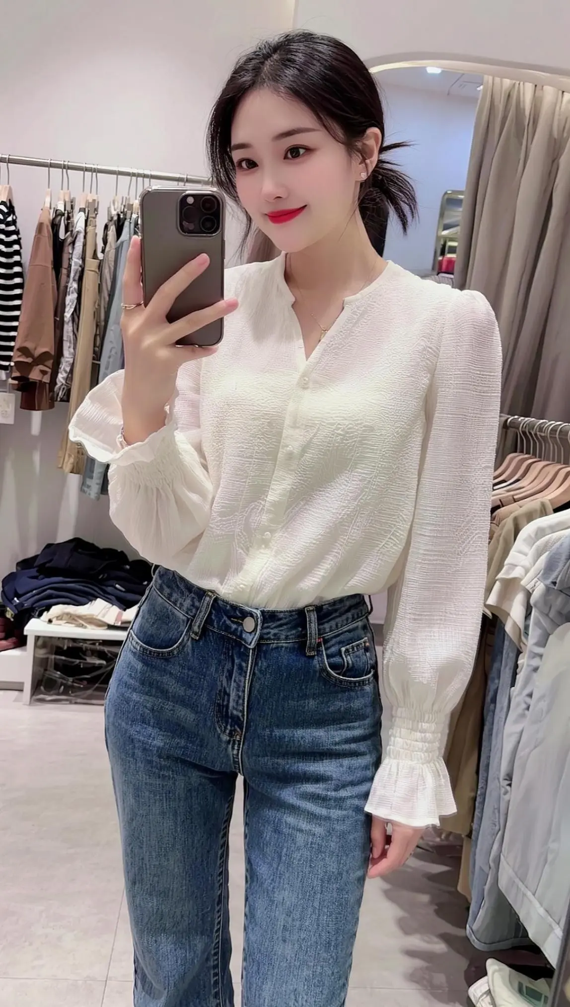 穿搭显瘦穿搭小个子穿搭 牛仔裤