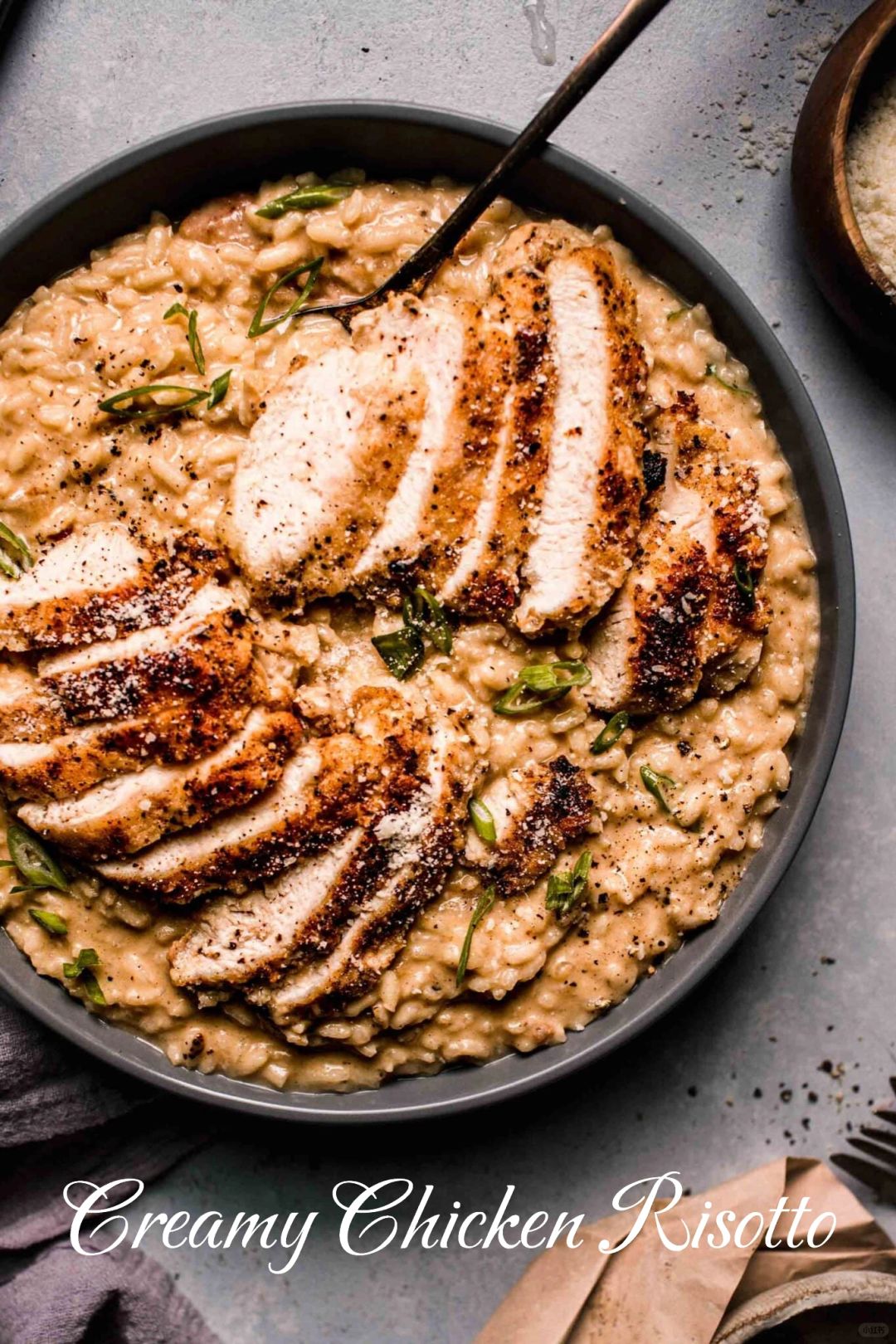 奶油鸡肉烩饭｜Creamy Chicken Risotto 🇮🇹