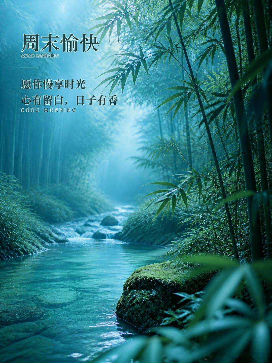 周末不必安排得满满当当，能让心安静下来，就是很好的生活。 愿你慢慢醒来，慢慢欢喜