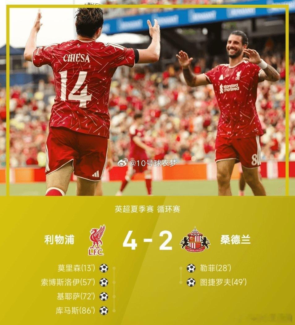 北京时间7月26日，利物浦新帅伊劳拉迎来执教首秀，球队在美国纳什维尔的季前热身赛