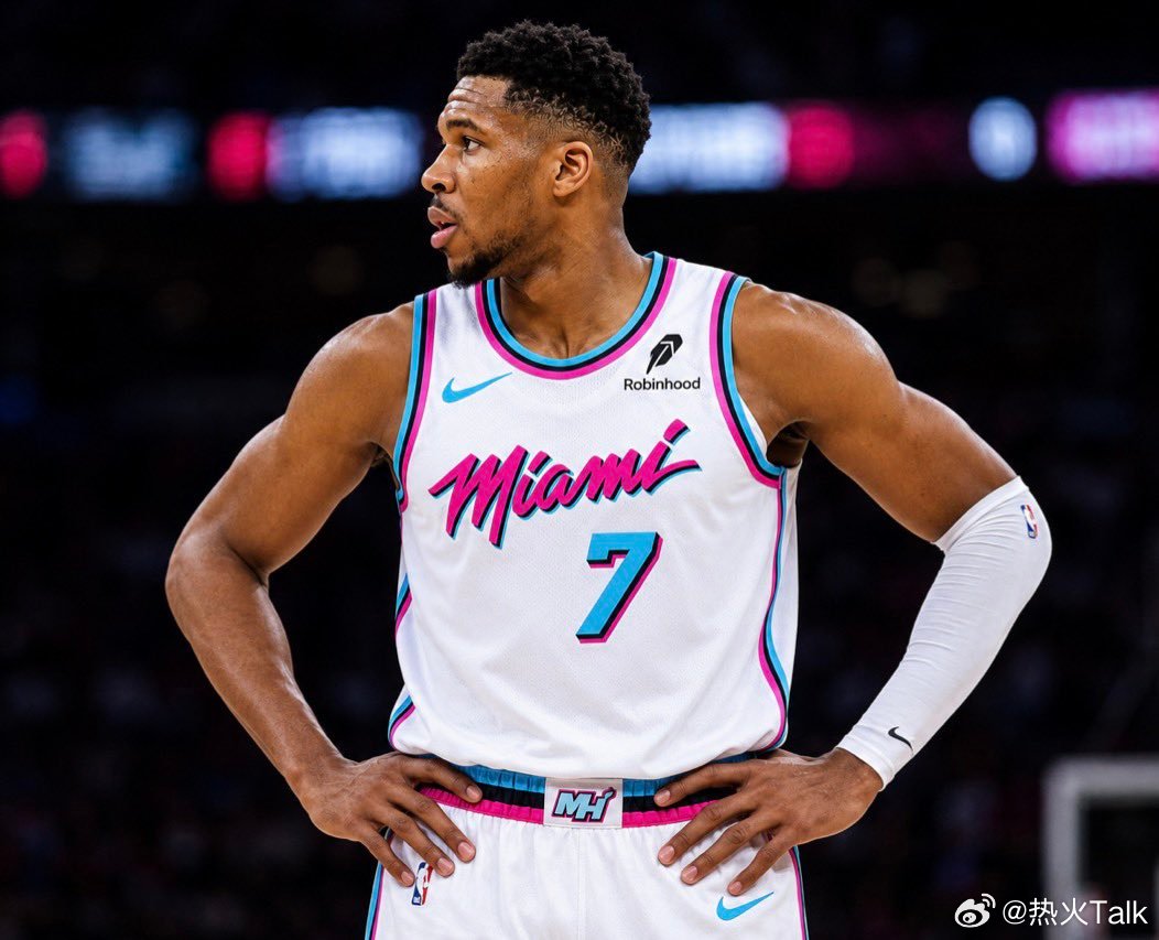 字母哥确认将在热火队改穿7号球衣，告别34号球衣！nba交易迈阿密热火