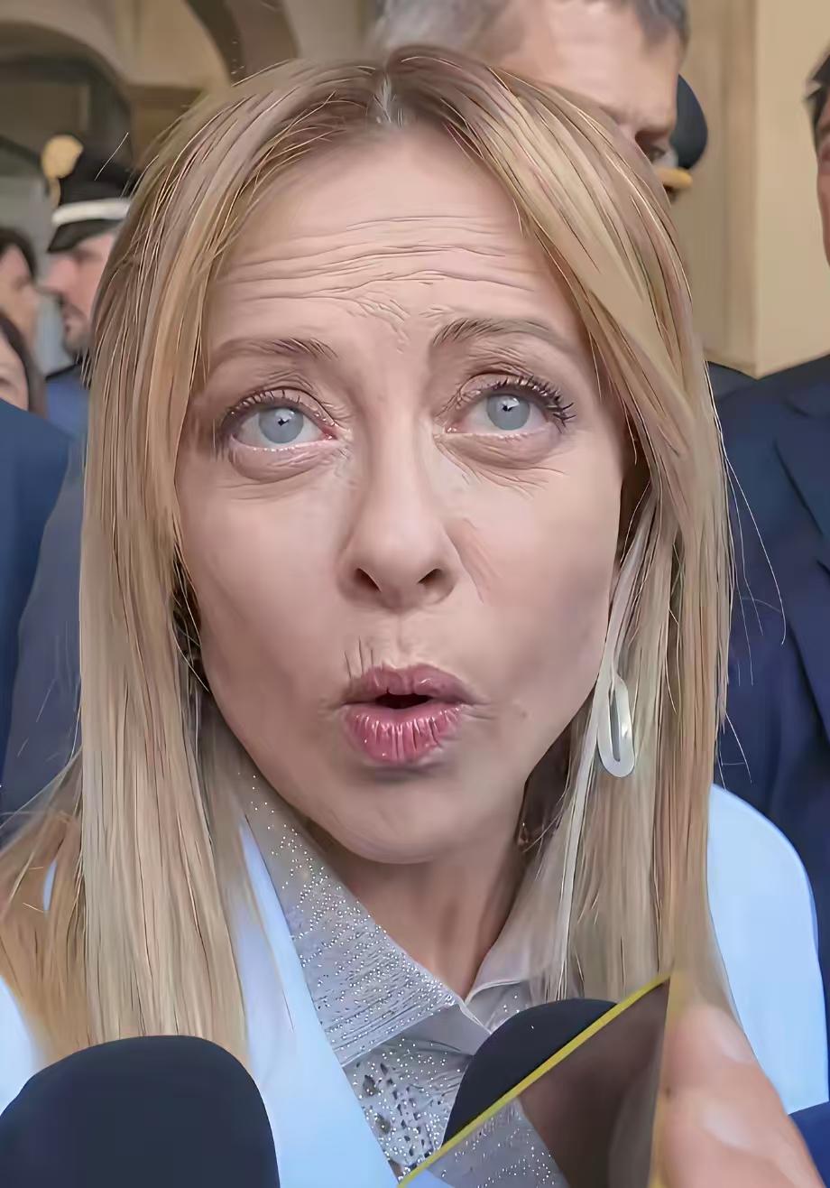 梅洛尼才49岁，额头上横纹深得像70岁！欧美人皮肤确实不经老

意大利总理梅洛尼