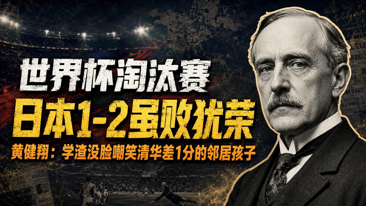 一场补时绝杀之后，为什么反倒是国内舆论场炸开了锅？黄健翔那句“学渣没脸嘲笑考清华