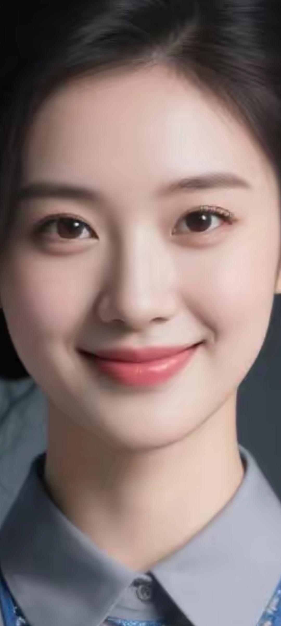 温柔甜美的微笑，元气满满的少女心