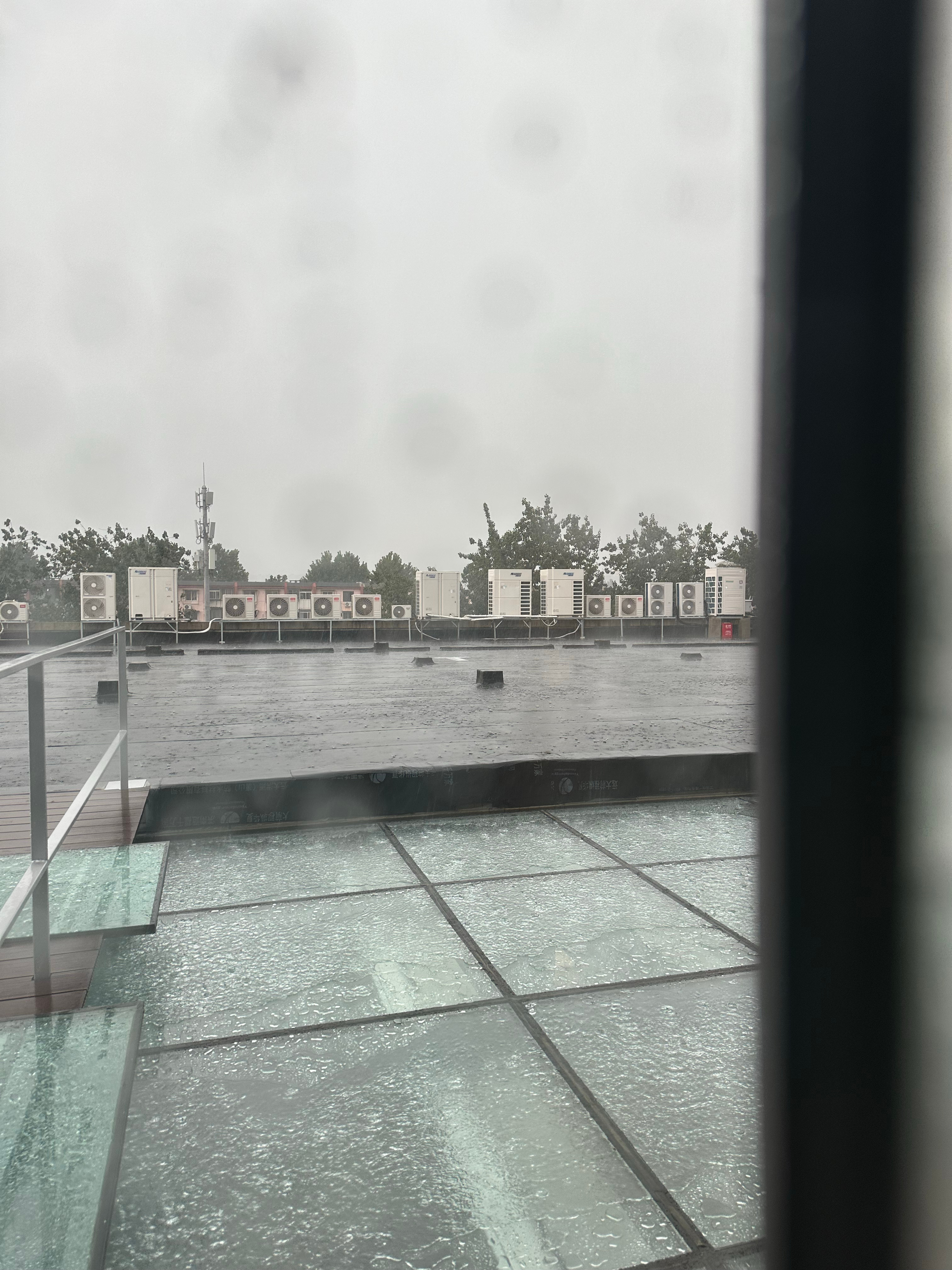北京的雨，说下就下 立秋的第一杯奶茶还没喝到，立秋的第一场雨倒是淋了个正着