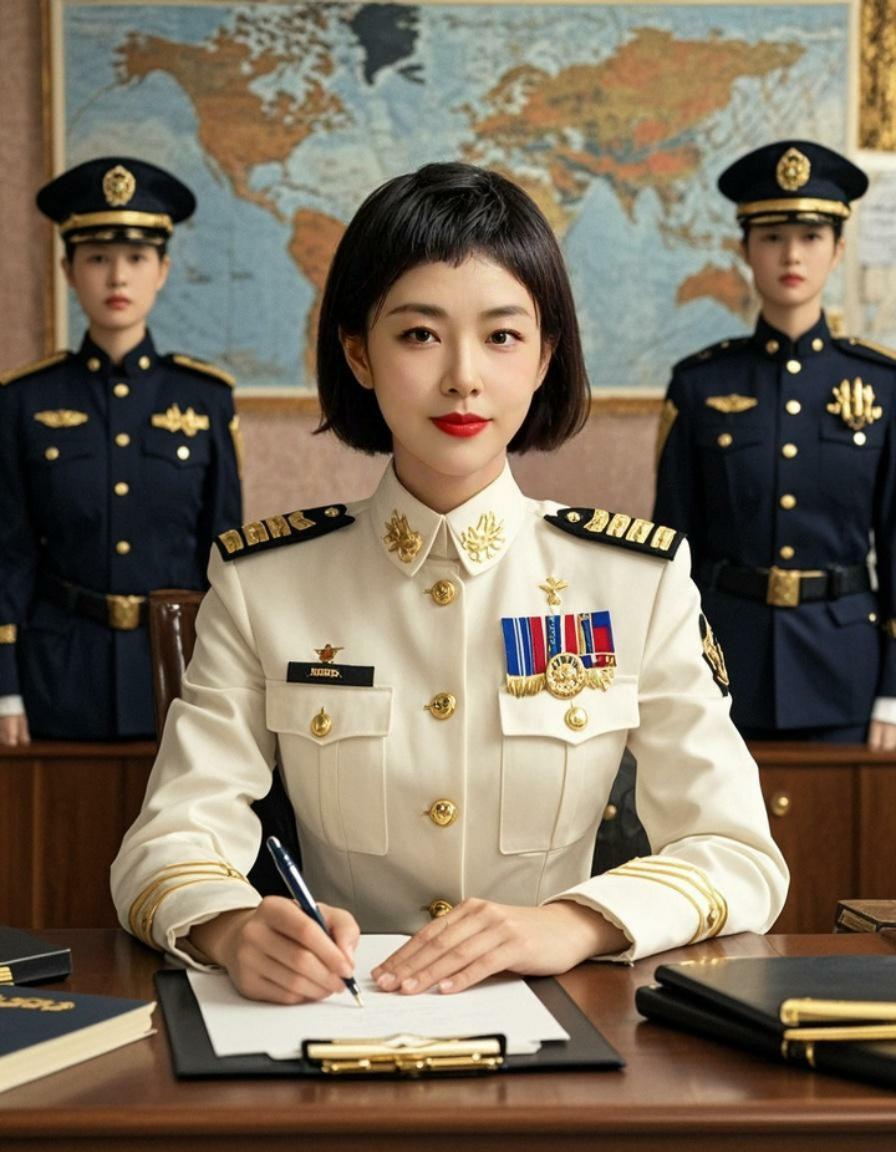 AI将领办公写真