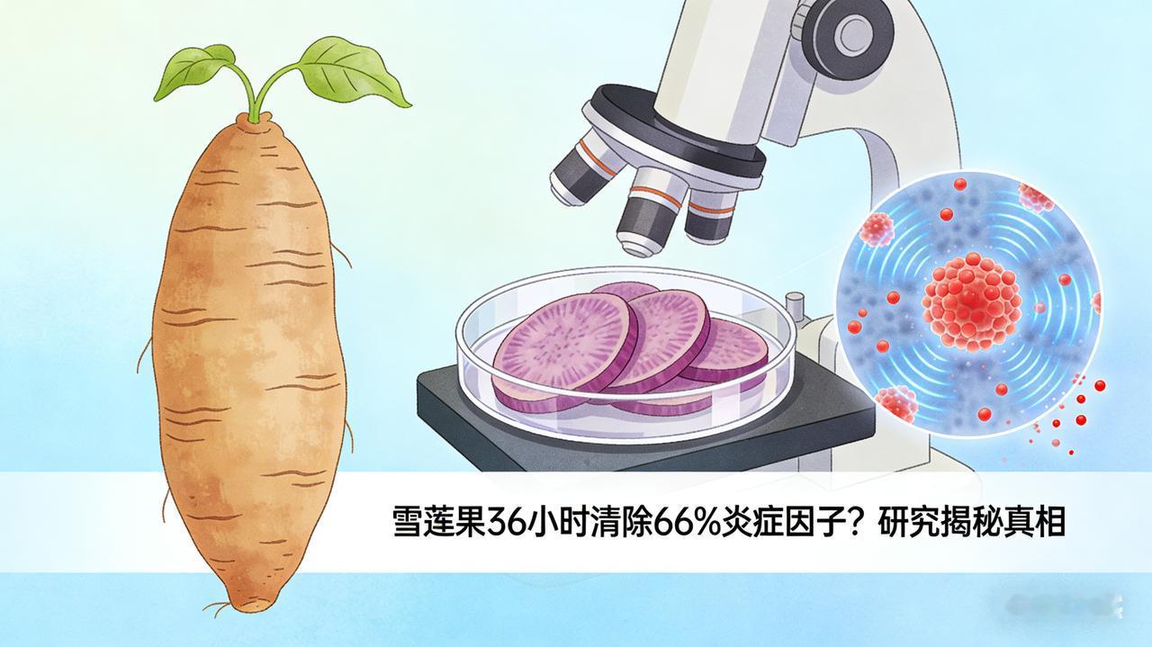 雪莲果 36 小时清除 66% 炎症因子？研究揭秘真相
这是一篇结合了前沿科研数