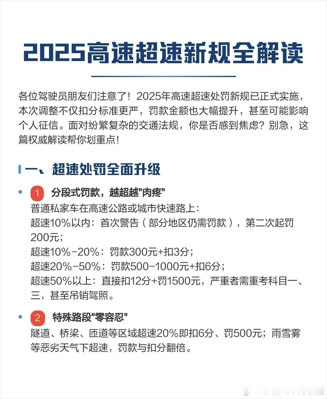 喜欢在高速上超速的朋友请注意啦[doge]超10%以内都有可能被罚款！高速超速新