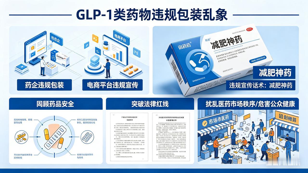 处方药变减肥药：GLP-1药物违规宣传乱象需严管
 
GLP-1类药物作为治疗2