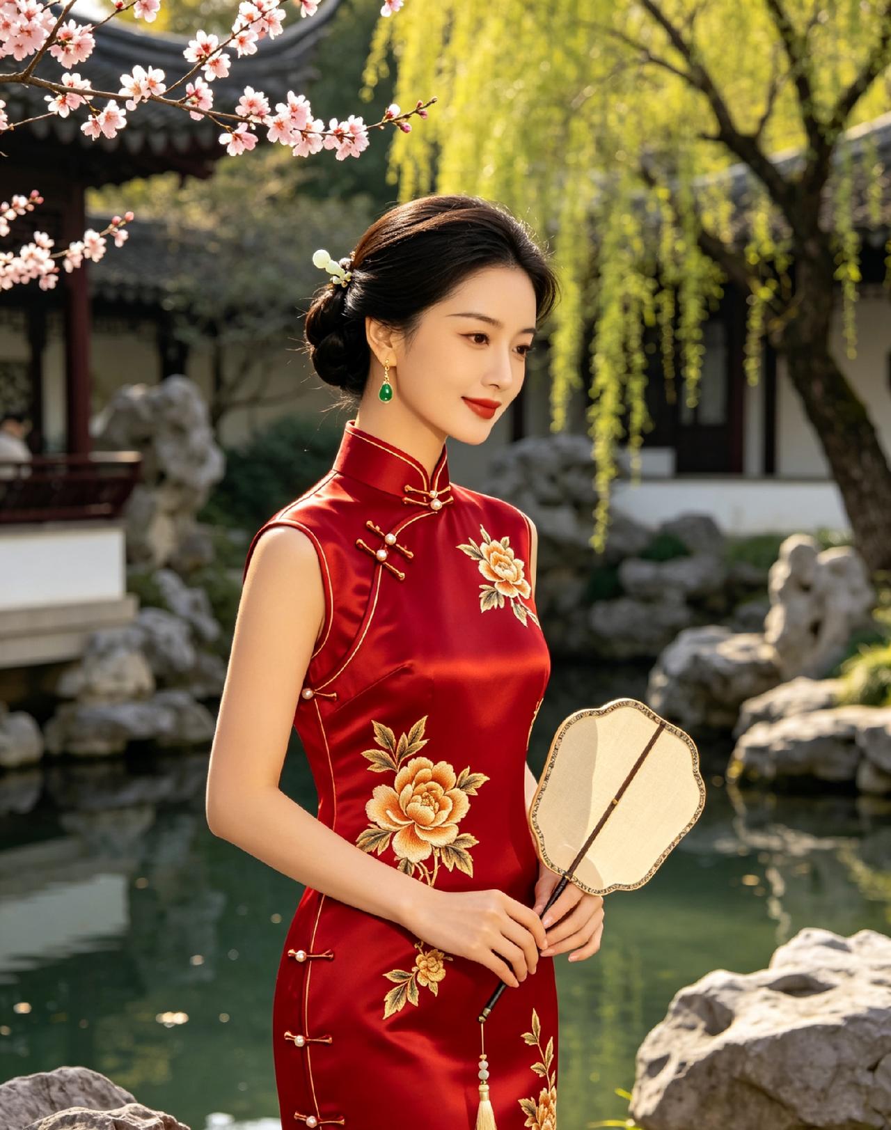 一袭旗袍，一梦芳华，国风美人温婉又惊艳✨