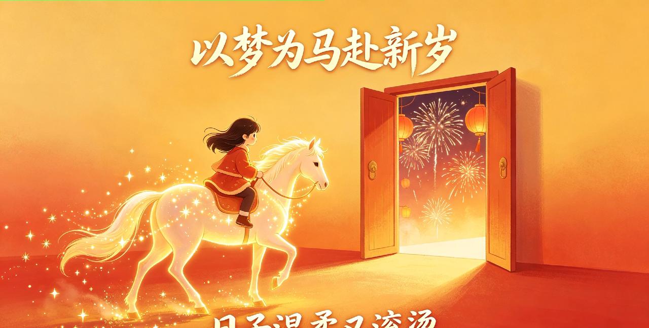 以梦为马赴新岁，日子温柔又滚烫。