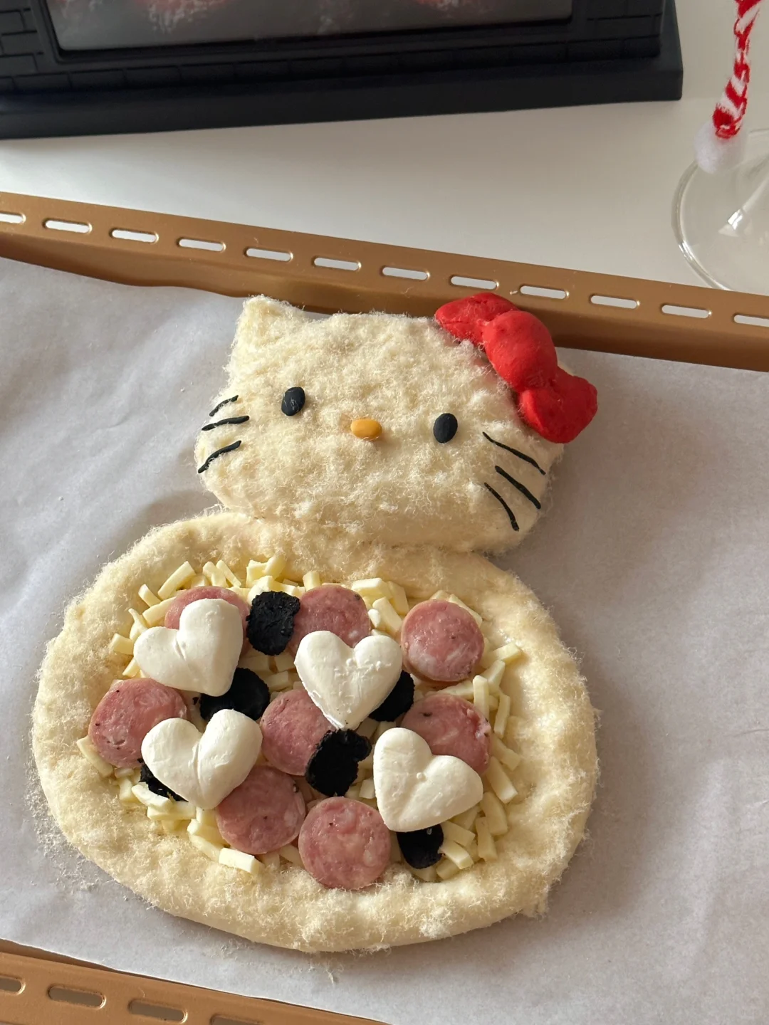 🎄毛茸茸HelloKitty雪人☃️披萨