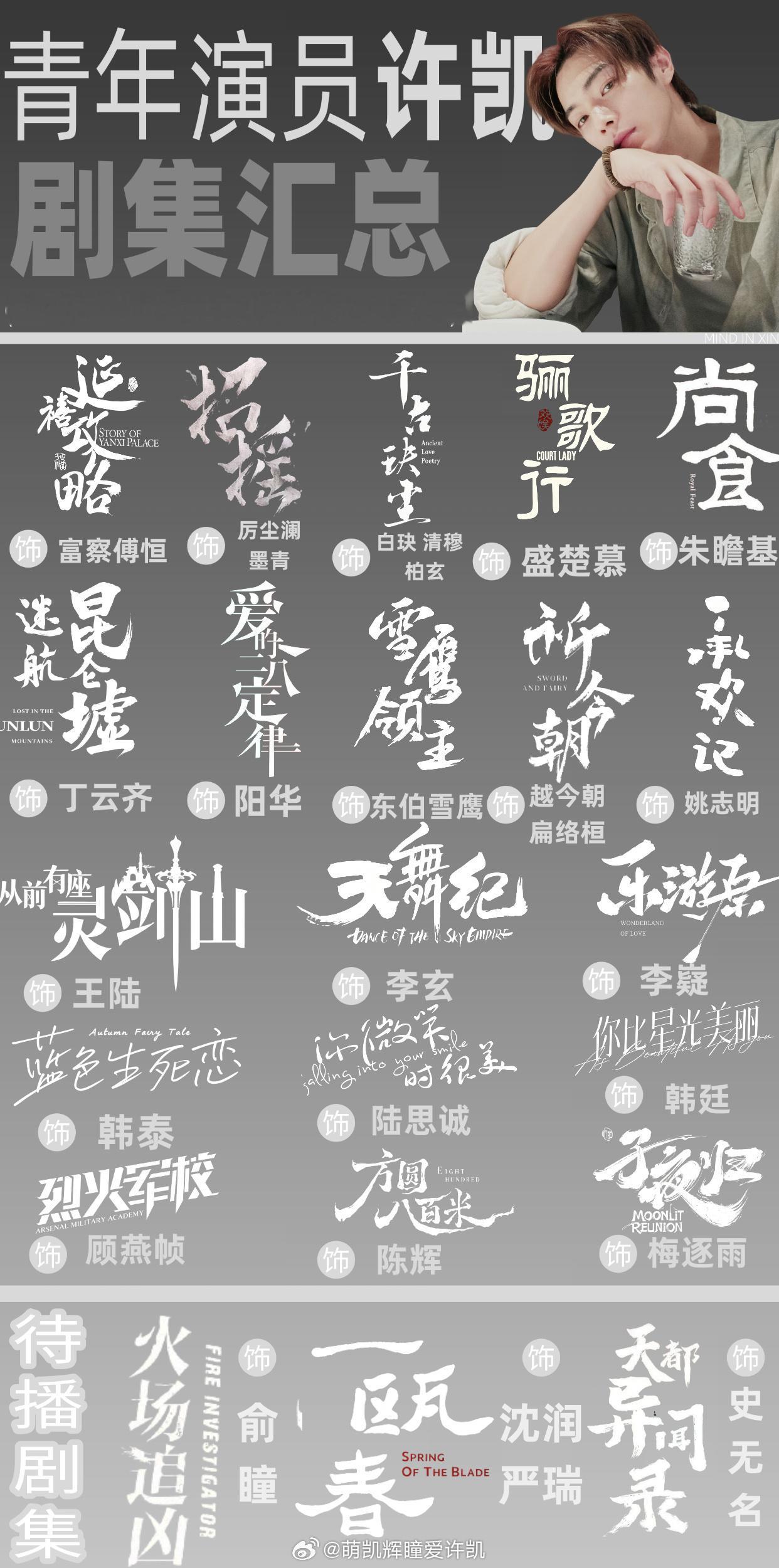 许凯发文分享故宫游客照戏外偶遇大帅哥，戏内期待许凯待播剧！！！完美～许凯