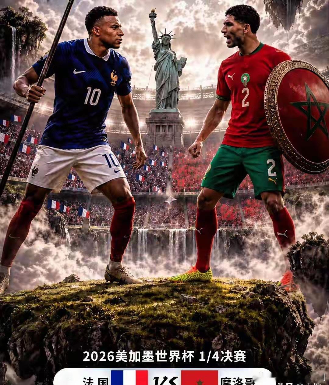 19球在手！姆巴佩明日凌晨向世界杯历史射手纪录发起冲击明晨法国对阵摩洛哥，姆巴佩