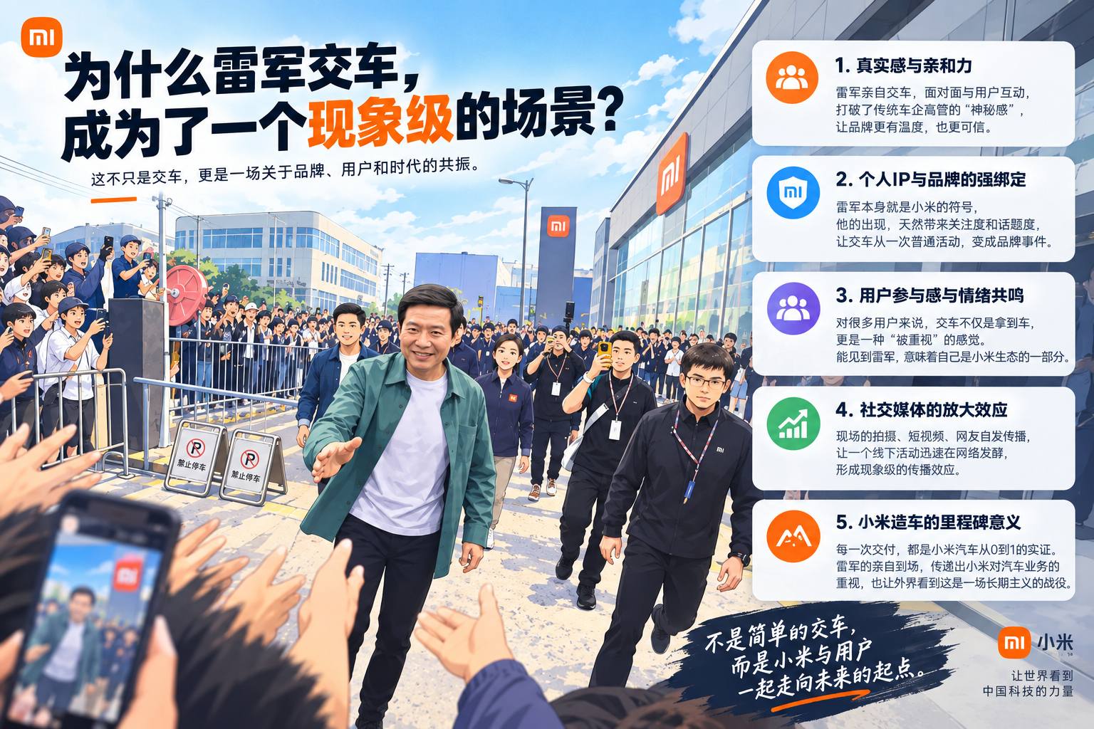 为什么雷军交车，会变成一个现象级场景？一个老板亲自下场交车，用户却像追明星一样围