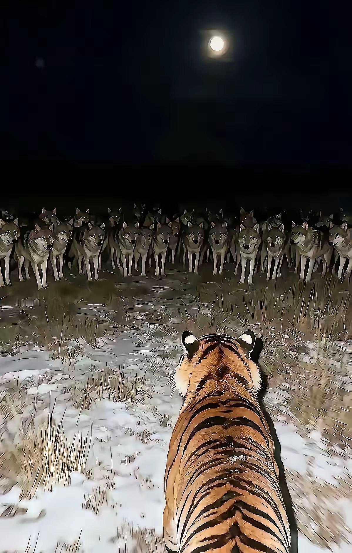 如果我是老虎，一定先擒狼王！