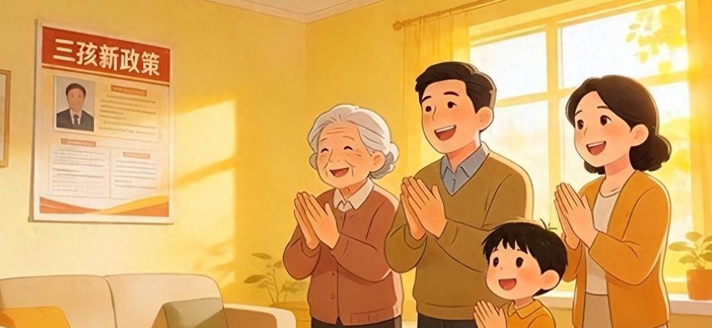 三孩政策刺激无果后，中央动真格了！新政策让3代人拍手叫好，之前喊大家生三孩，喊了