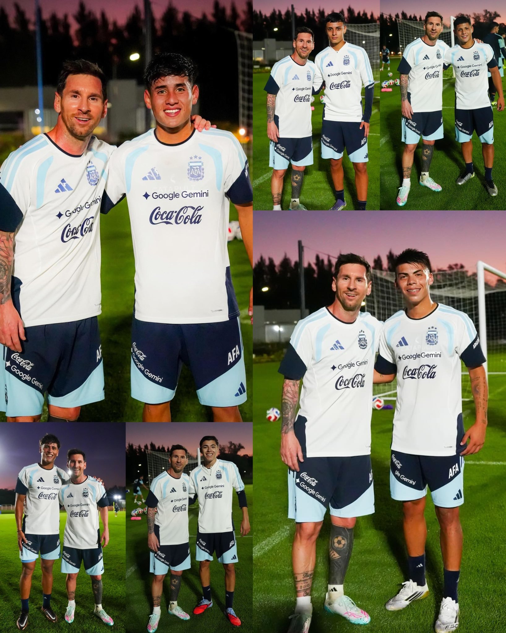 梅西和阿根廷U20的小伙子们合影！📸阿根廷vs毛里塔尼亚阿根廷vs赞比亚梅西