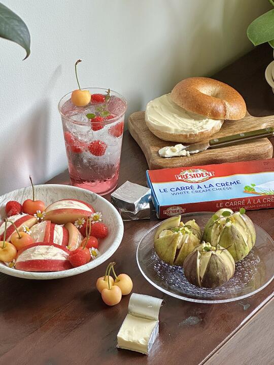 🍃跟风做的水果夹奶酪真的太好吃了！