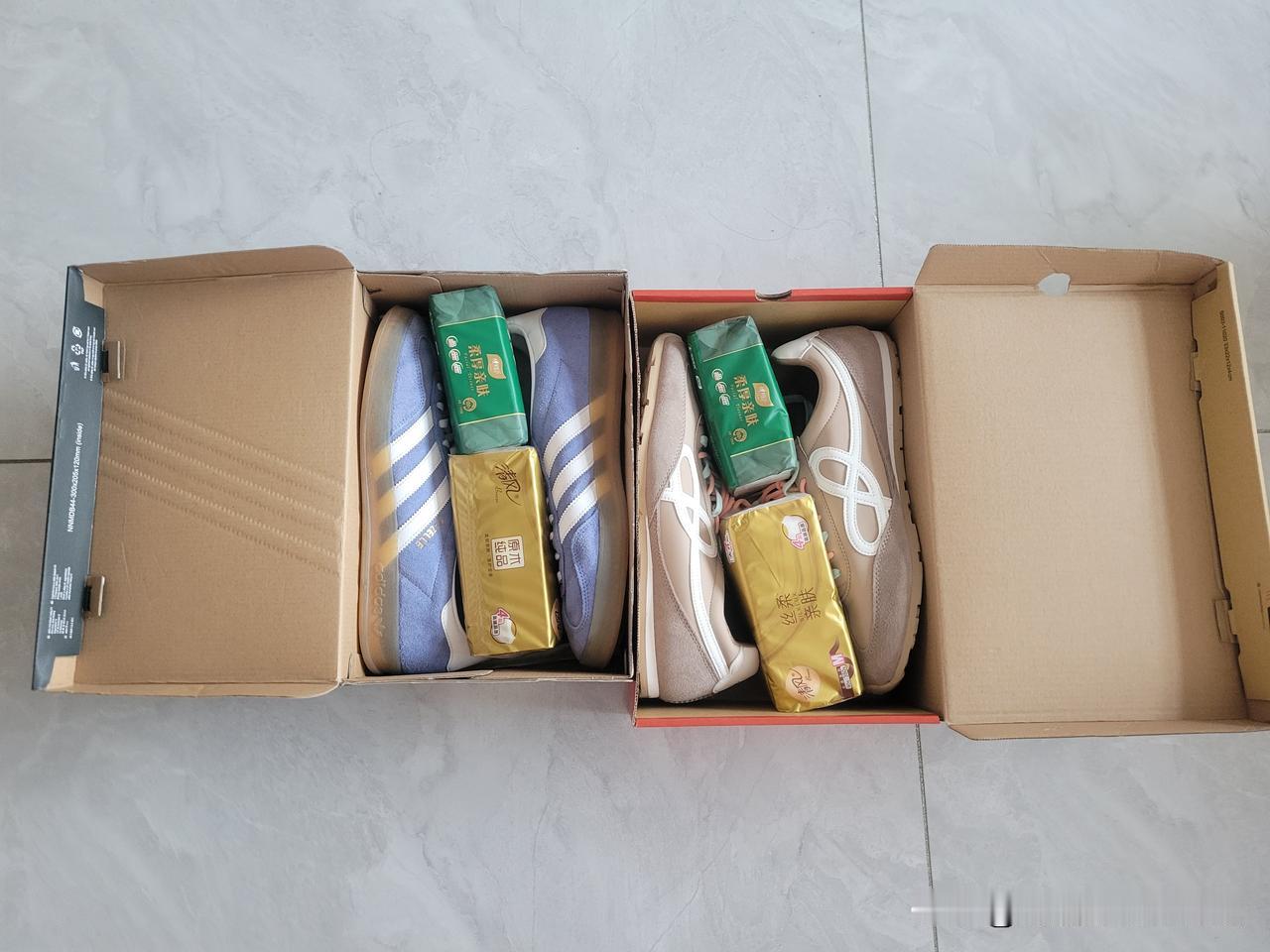 以前我特别爱给家里断舍离，家里的鞋盒纸箱塑料袋各种外包装，不过宿就会被我扔掉。