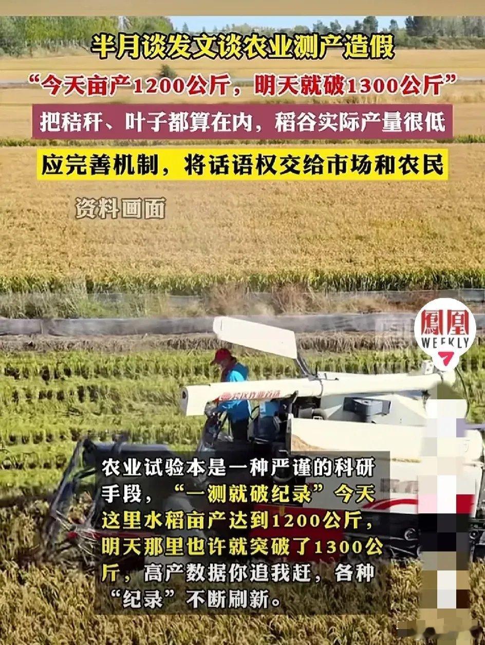 难怪年年大丰收，年年破纪录 ​​​