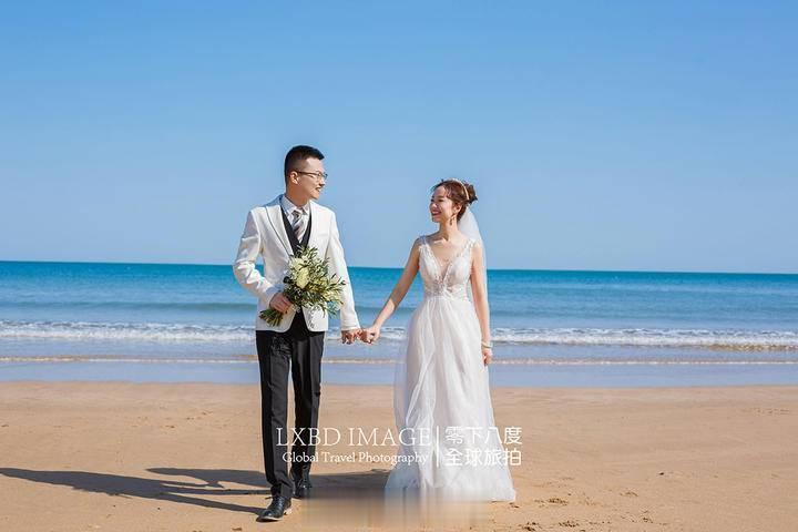零下八度 海边沙滩唯美大气婚纱照 ​​​