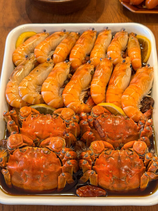 夏日必备🦐冰爽鲜甜🧊冰熟醉罗氏虾六月黄
